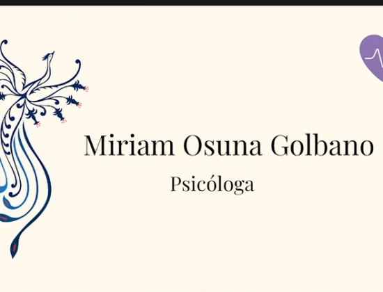Miriam Osuna Golbano, Psicólogo