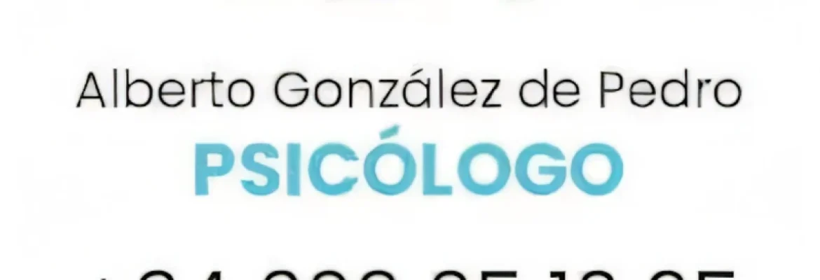 Psicólogo Alberto González. Terapia general y parejas